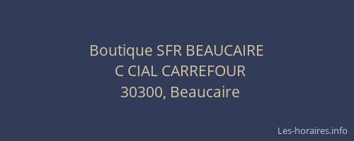 Boutique SFR BEAUCAIRE