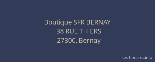 Boutique SFR BERNAY