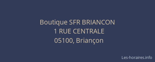 Boutique SFR BRIANCON