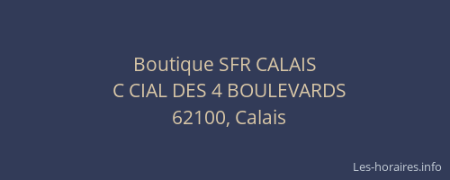 Boutique SFR CALAIS