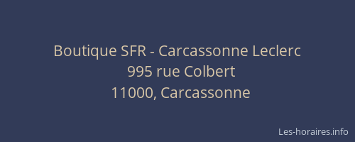 Boutique SFR - Carcassonne Leclerc