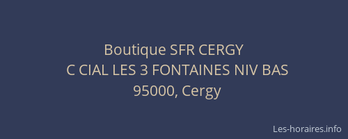 Boutique SFR CERGY