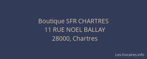 Boutique SFR CHARTRES