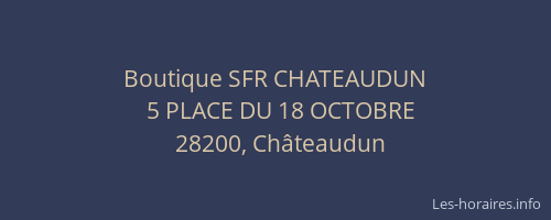Boutique SFR CHATEAUDUN