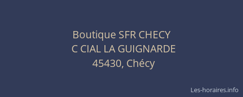 Boutique SFR CHECY