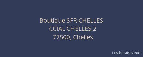 Boutique SFR CHELLES