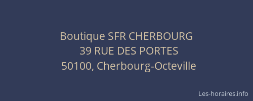 Boutique SFR CHERBOURG