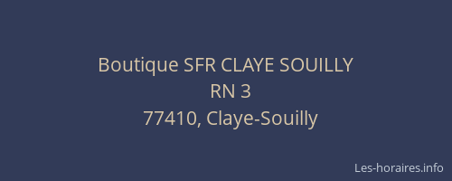 Boutique SFR CLAYE SOUILLY