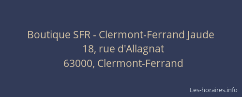 Boutique SFR - Clermont-Ferrand Jaude