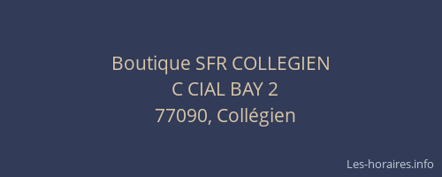 Boutique SFR COLLEGIEN