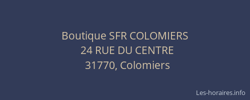 Boutique SFR COLOMIERS