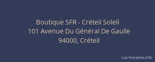 Boutique SFR - Créteil Soleil