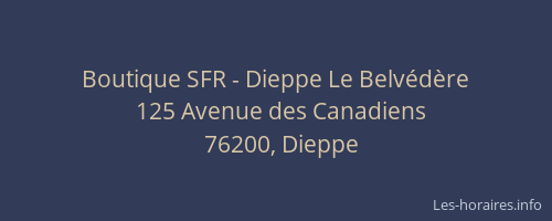 Boutique SFR - Dieppe Le Belvédère