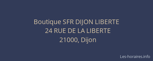 Boutique SFR DIJON LIBERTE