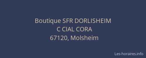 Boutique SFR DORLISHEIM
