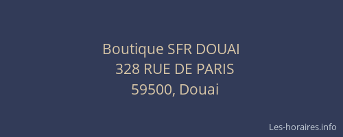 Boutique SFR DOUAI