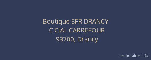 Boutique SFR DRANCY