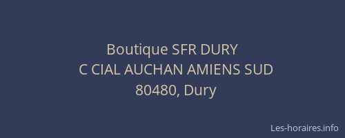 Boutique SFR DURY