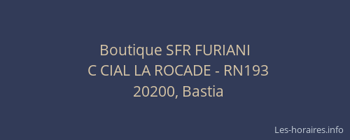 Boutique SFR FURIANI