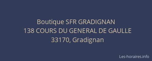 Boutique SFR GRADIGNAN