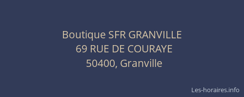 Boutique SFR GRANVILLE