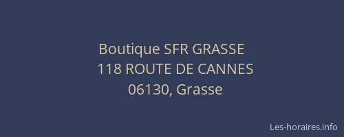 Boutique SFR GRASSE