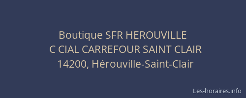 Boutique SFR HEROUVILLE