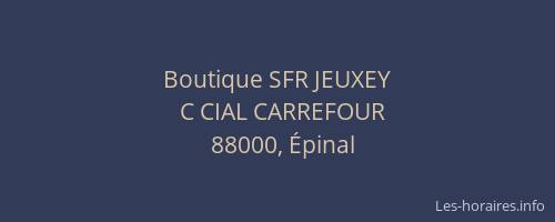 Boutique SFR JEUXEY