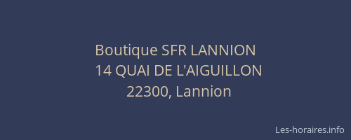 Boutique SFR LANNION