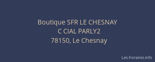 Boutique SFR LE CHESNAY