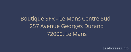 Boutique SFR - Le Mans Centre Sud