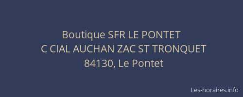 Boutique SFR LE PONTET
