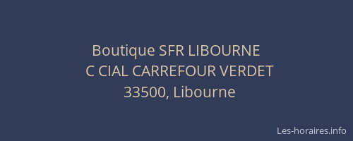 Boutique SFR LIBOURNE