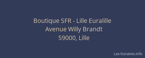 Boutique SFR - Lille Euralille