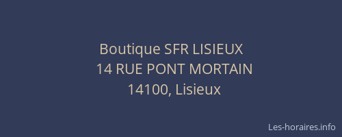 Boutique SFR LISIEUX