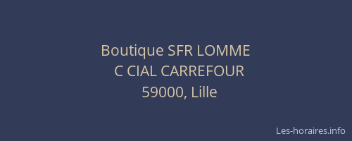 Boutique SFR LOMME