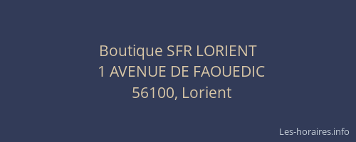 Boutique SFR LORIENT