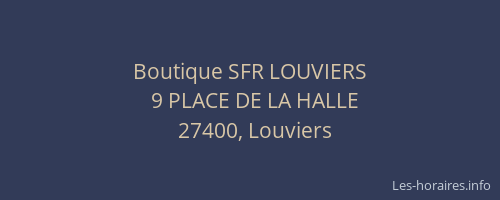 Boutique SFR LOUVIERS