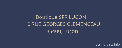Boutique SFR LUCON