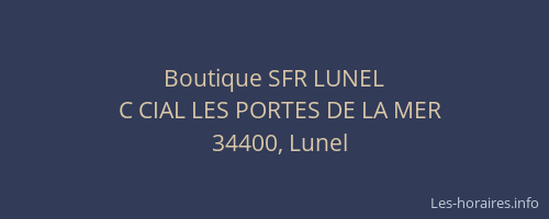 Boutique SFR LUNEL