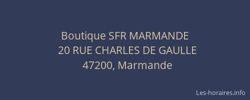 Boutique SFR MARMANDE