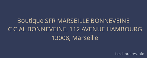 Boutique SFR MARSEILLE BONNEVEINE