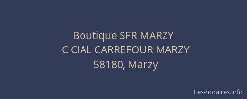 Boutique SFR MARZY