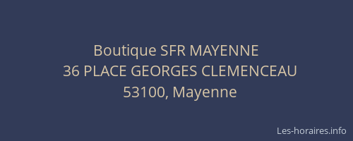 Boutique SFR MAYENNE