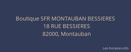 Boutique SFR MONTAUBAN BESSIERES