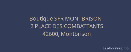 Boutique SFR MONTBRISON