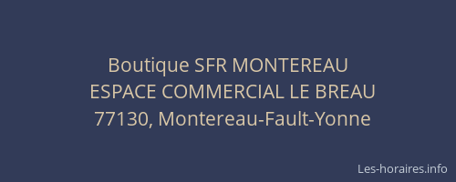 Boutique SFR MONTEREAU