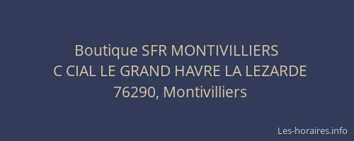 Boutique SFR MONTIVILLIERS