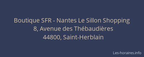 Boutique SFR - Nantes Le Sillon Shopping