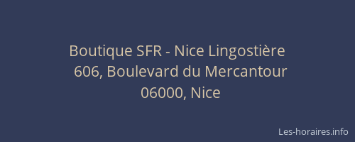 Boutique SFR - Nice Lingostière